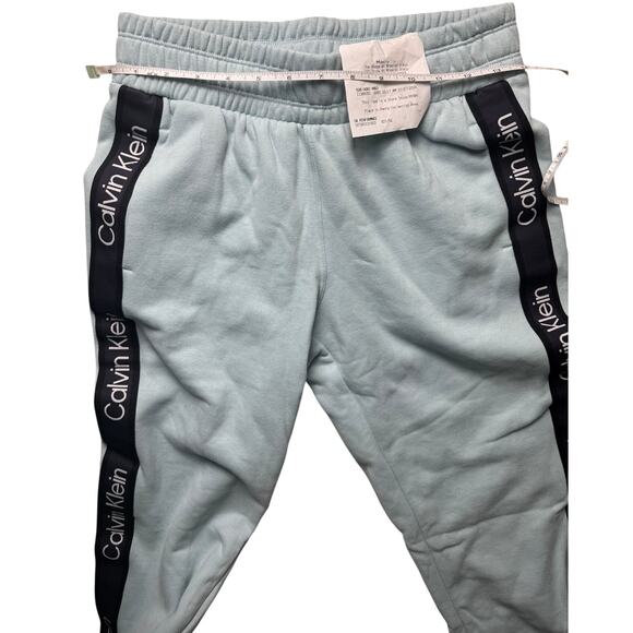 Calvin Klein Women's Fleece Logo Stripe Joggers NWOT SEA LEVEL SIZE XS - Picture 8 of 9
